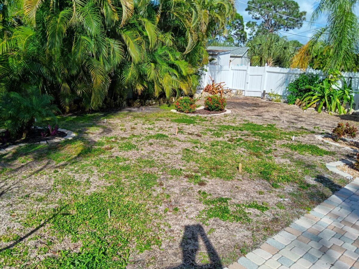 Bonita Springs Sod Installation Project Before Picture 5