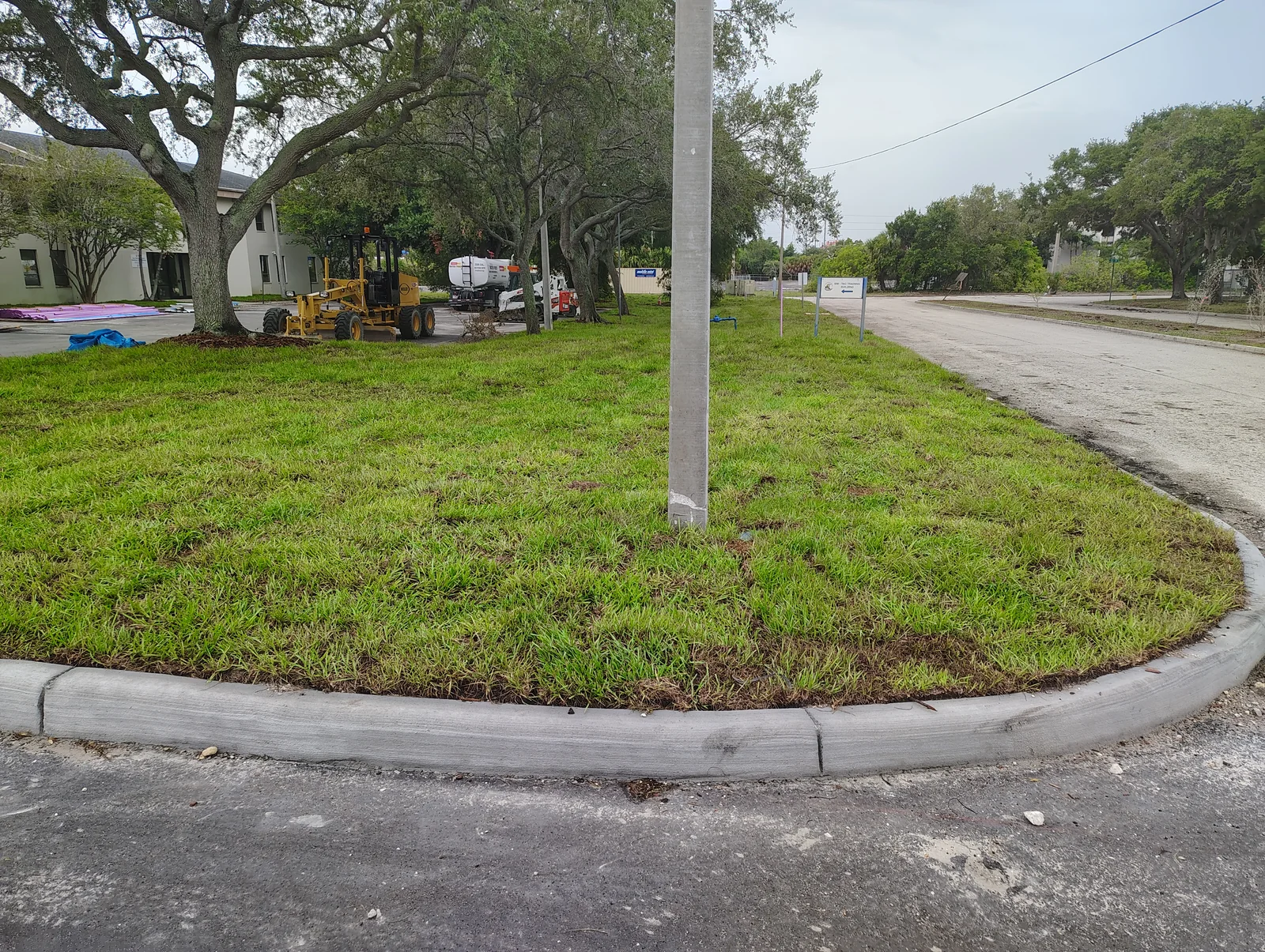 Completed Argentine Bahia lawn at the St. Petersburg College Police Academy