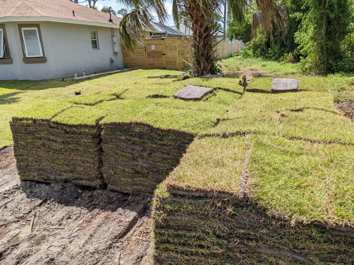 Sod delivery or installation image