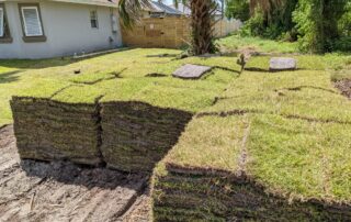 pallets of sod for North Port project