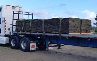 truck with sod