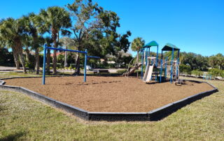 playground with fresh mulch