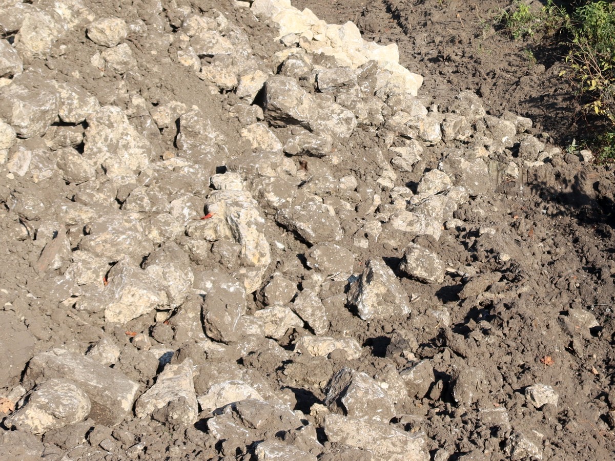 Builder-grade dirt and rough soil before grading and sod installation in Southwest Florida